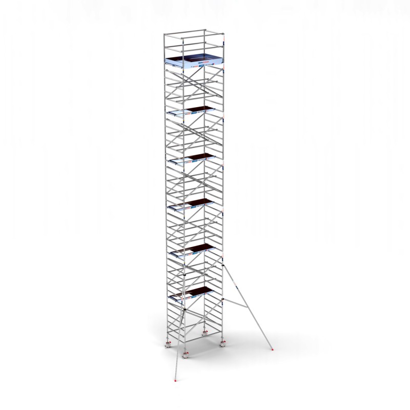 Torre andamio europeo móvil plus de aluminio IBERANDAMIOS 135 x 190 con 14,20 mts altura de trabajo