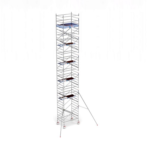 Torre andamio europeo móvil plus de aluminio IBERANDAMIOS 135 x 190 con 13,20 mts altura de trabajo