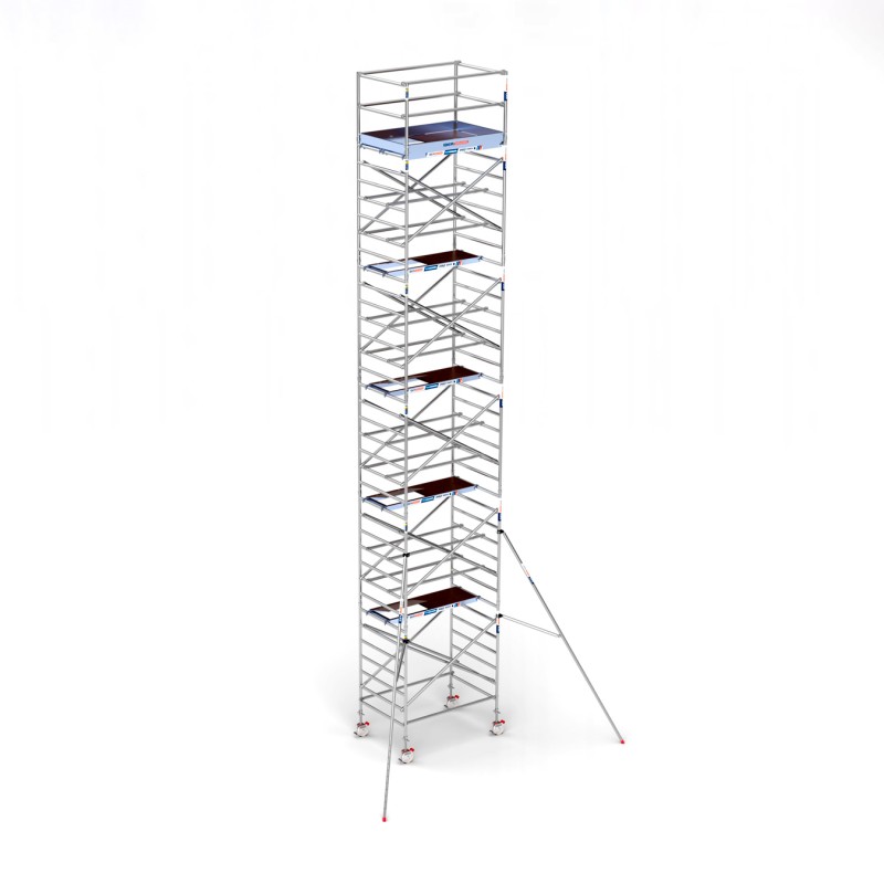 Torre andamio europeo móvil plus de aluminio IBERANDAMIOS 135 x 190 con 12,20 mts altura de trabajo