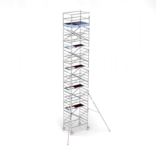 Torre andamio europeo móvil plus de aluminio IBERANDAMIOS 135 x 190 con 12,20 mts altura de trabajo
