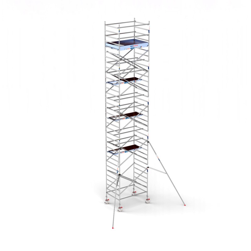 Torre andamio europeo móvil plus de aluminio IBERANDAMIOS 135 x 190 con 11,20 mts altura de trabajo