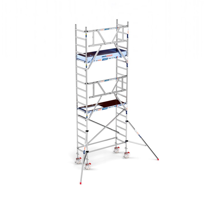 Torre Andamio PRO SAFE 75x190 - 6,20 m Altura de trabajo
