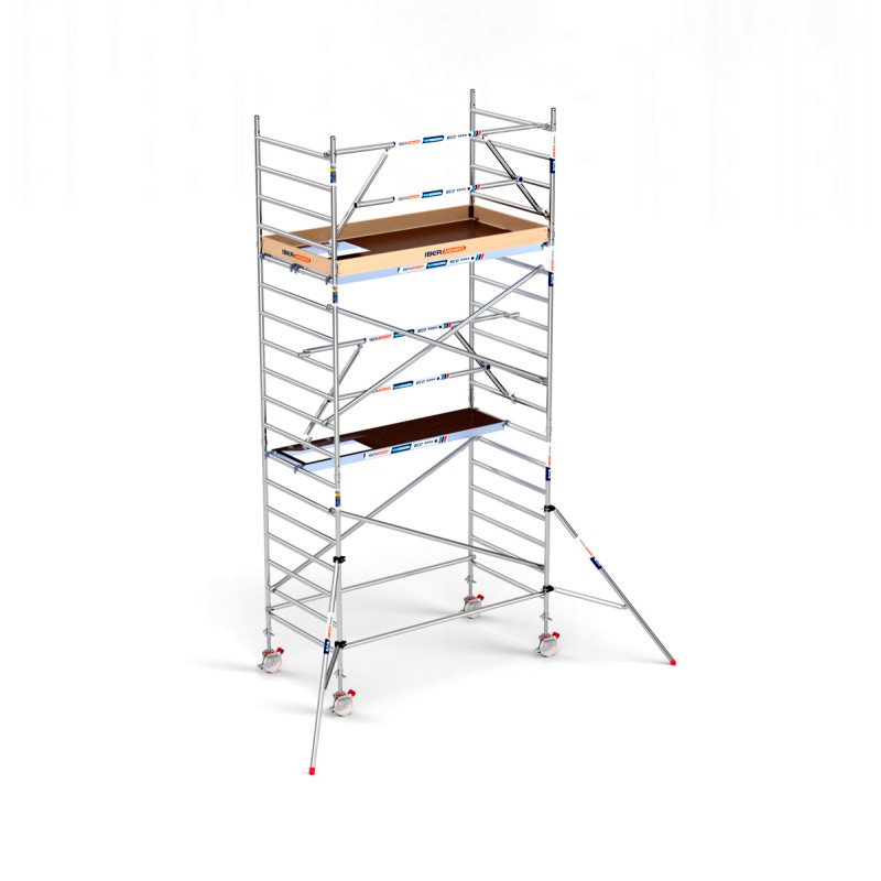 Torre de andaime Eco EXTRA 135x250 - 6,20 m de altura de trabalho