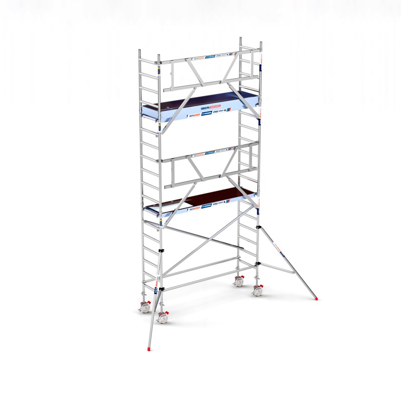 Torre Andamio PRO SAFE 75x250 - 6,20 m Altura de trabajo