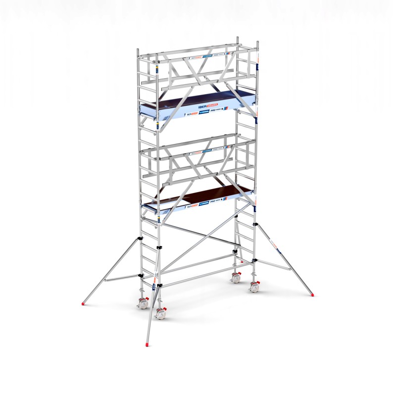 Torre Andamio PRO DOBLE SAFE 75x250 - 6,20 m Altura de trabajo