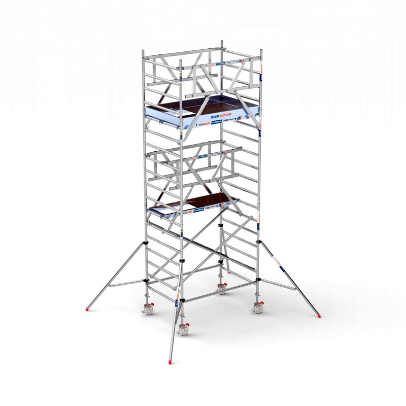 Torre Andamio PRO DOBLE SAFE 135x190 - 6,20 m Altura de trabajo