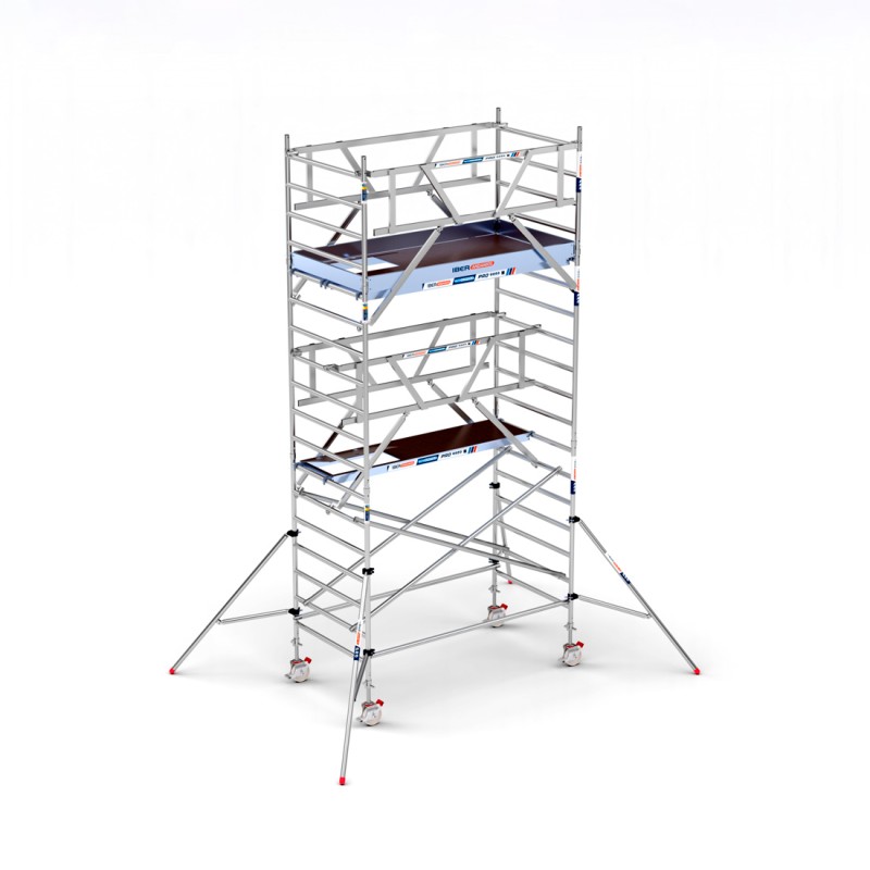Torre Andamio PRO DOBLE SAFE 135x250 - 6,20 m Altura de trabajo