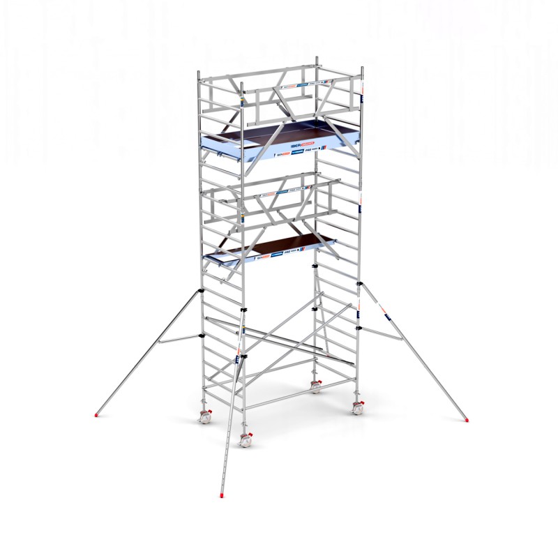 Torre Andamio PRO DOBLE SAFE 135x250 - 7,20 m Altura de trabajo