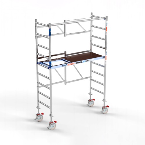 Andamio plegable XTREM 75x190 4 metros altura de trabajo Ruedas de Nylon 500 kg