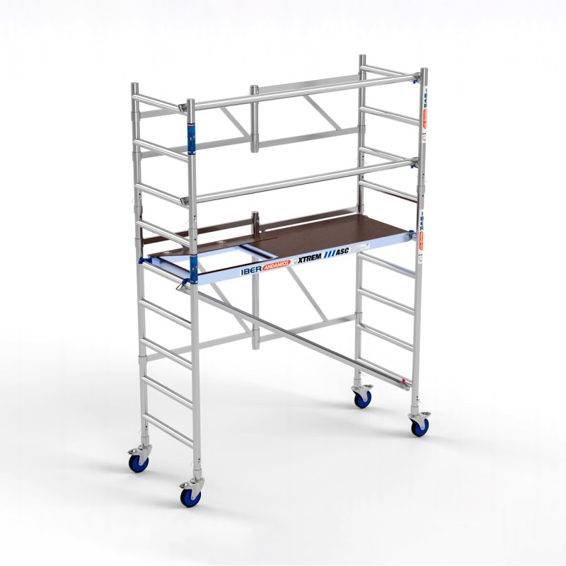 Andaime dobrável XTREM 75x190 3,65 m Altura de trabalho com barras extras