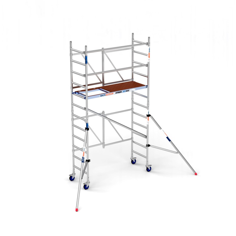 Andamio plegable XTREM 75x190 4,70 m Altura de trabajo con estabilizadores