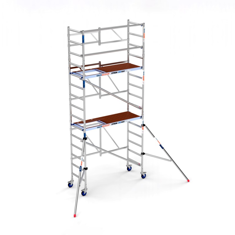 Andamio plegable XTREM 75x190 5,70 m Altura de trabajo con estabilizadores