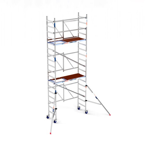 Andamio plegable XTREM 75x190 6,50 m Altura de trabajo con estabilizadores