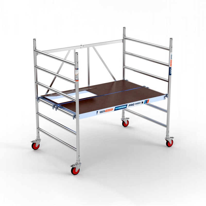 Andamio plegable 135x190 3,00 m Altura de trabajo Plataforma C/T y S/T