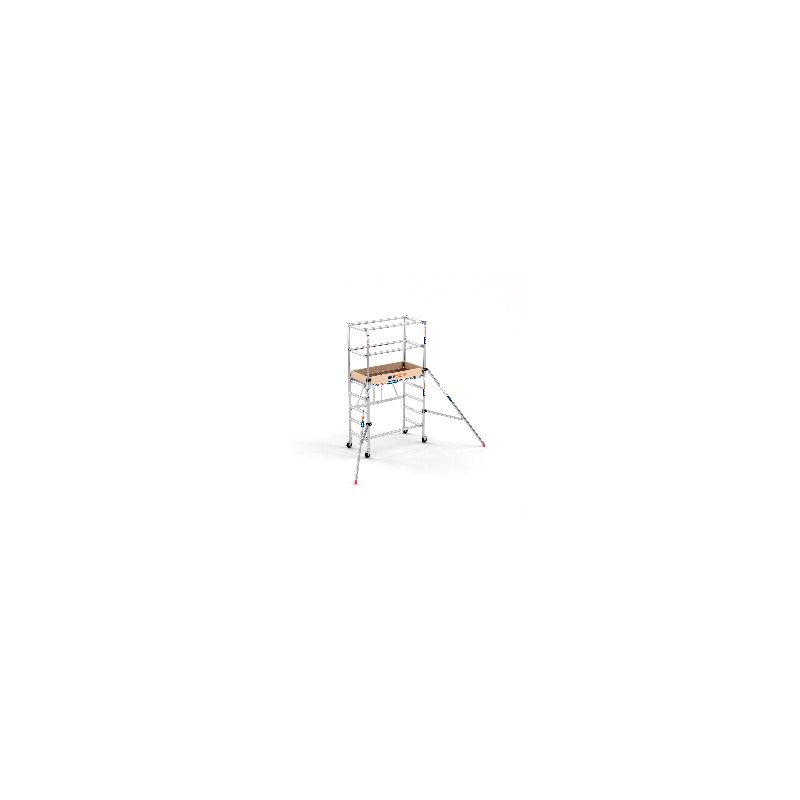 Andaime dobrável COMPACT MODULO 1+2 - 75x150 - 3,50 m AT com 2 estabilizadores