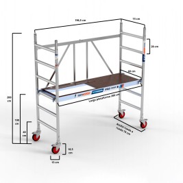 Andamio plegable 75x190  3 m Altura de trabajo. Plataforma C/T 2