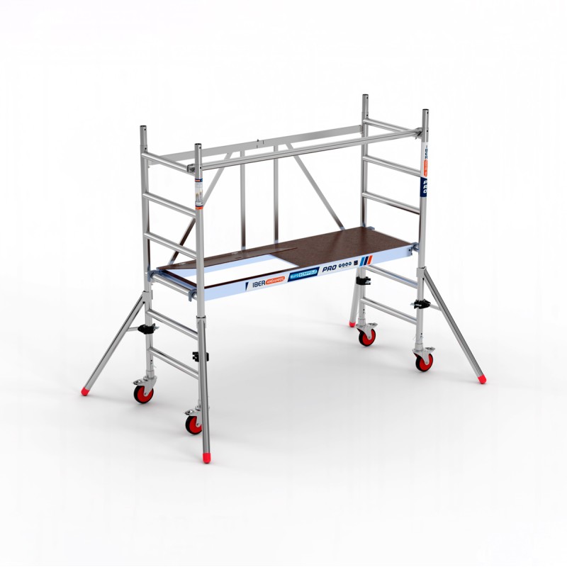 Andamio plegable 75x190 de 3 mts C/T con estabilizadores MINI STAB