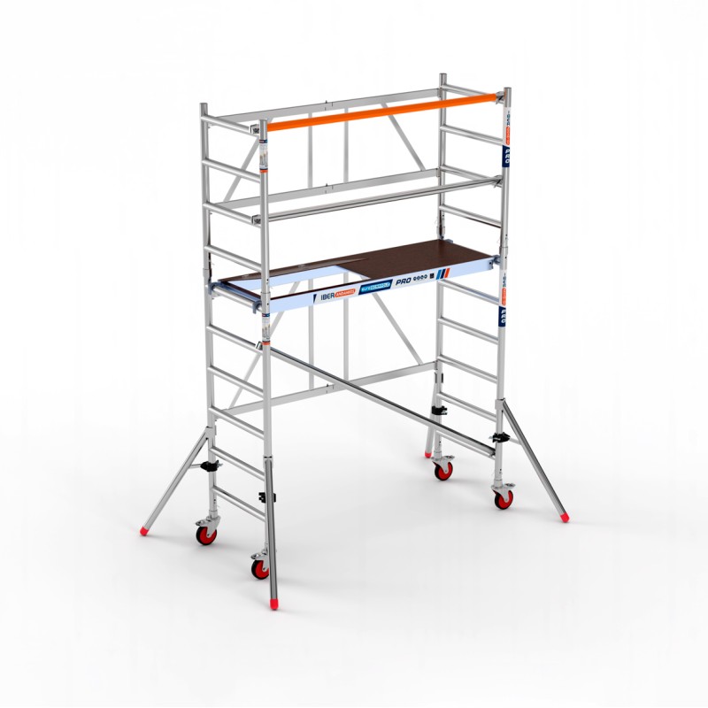 Andamio plegable 75x190 3,85 m Altura de trabajo con estabilizadores MINI STAB
