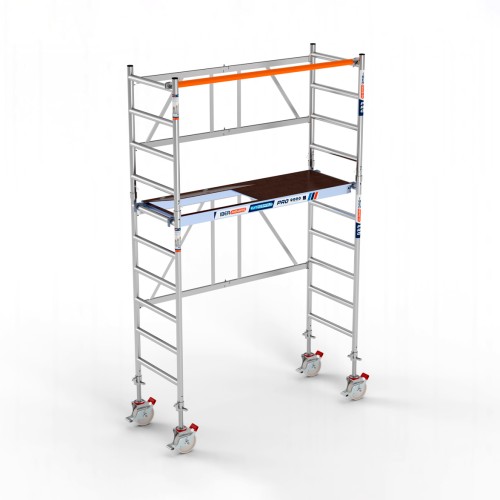 Andamio plegable 75x190 - 4 m Altura de trabajo. Ruedas NYLON con husillo