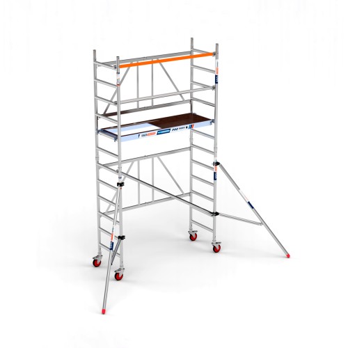 Andamio plegable 75x190 4,70-A m Altura de trabajo con estabilizadores
