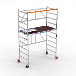 Andaime dobrável 90x190 Plat. 190 C/T + Plat. 30 cm - 3,85 m altura de trabalho