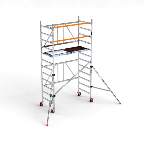 Andamio plegable 90x190 4,70 m Alt. de trab. Plataforma C/T con ESTABILIZADORES