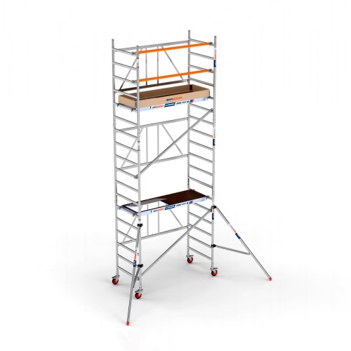 Andaime dobrável 90x190 plataforma 190 C/E - 6,50 m de altura de trabalho