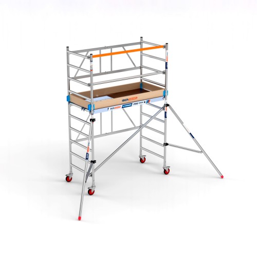 Andaime dobrável 90x190 plataforma 190 C/E + plat. 30 cm - 3,85-B m de altura de trabalho