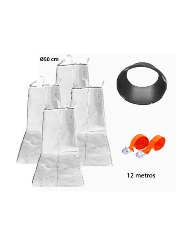 Pack bajante de escombros flexible - Ø50 cm y 12 metros