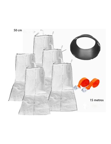 Pack bajante de escombros flexible - Ø50 cm y 15 metros
