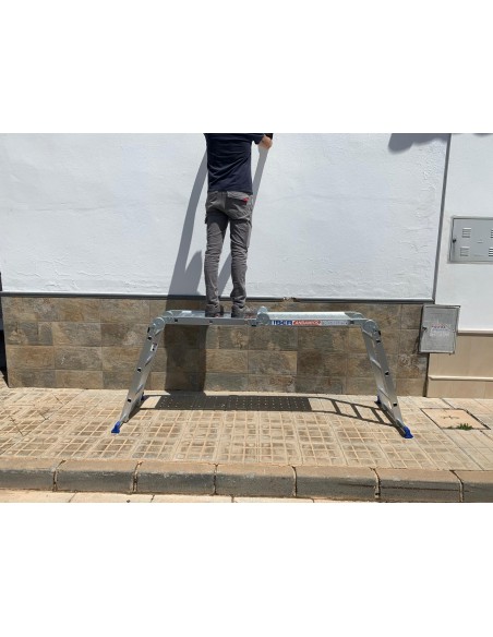 Escalera Plataforma Multifuncional 4X3 de Aluminio | Iberandamios