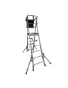 Escalera plegable regulable en altura con amplia plataforma PLS4 Faraone