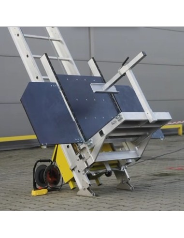 Elevador de escadas elétrico para painéis solares e materiais de 250 kg e 12 mts altura