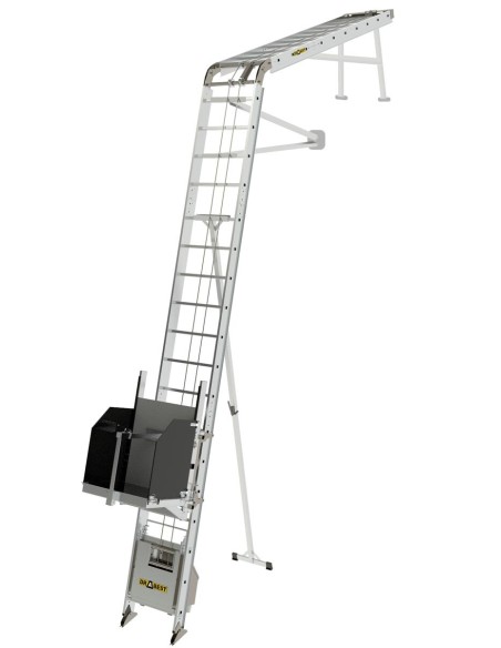 Elevador de escadas elétrico para painéis solares e materiais de 250 kg