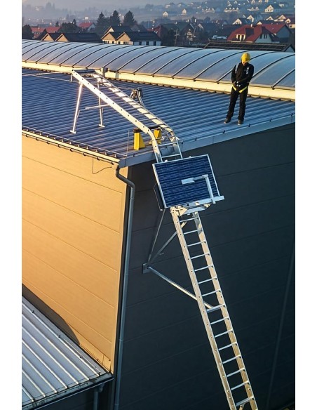 Elevador de escalera eléctrico para 250 kg paneles solares y materiales y 12 mts altura