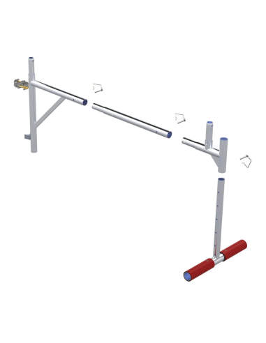 Consola universal de acesso ao teto ou plataforma de aterragem (ajustável de 75 a 135 cm)