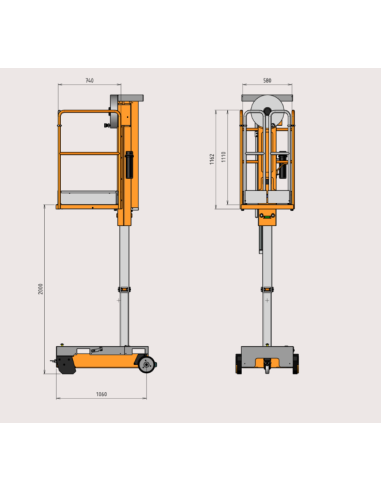 AXO LIFT MANU LIFT 200 | Plataforma Elevadora Compacta y Segura