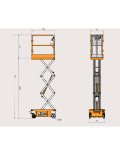 Plataforma elevadora de tijera AXO LIFT P300T 2