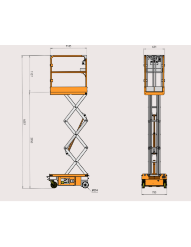 AXO LIFT P300T | Plataforma elevatória compacta e segura