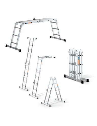 Escada Plataforma Multiusos 4X3 de Aluminio | Iberandamios