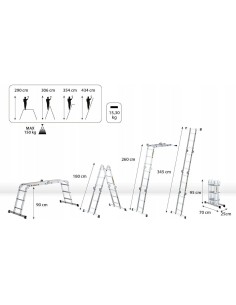 Escalera Plataforma Multiusos 4X3 2
