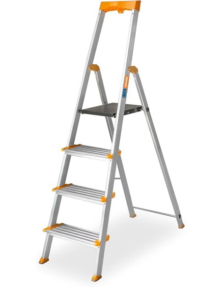 Escalera aluminio 4 peldaños DRABEST