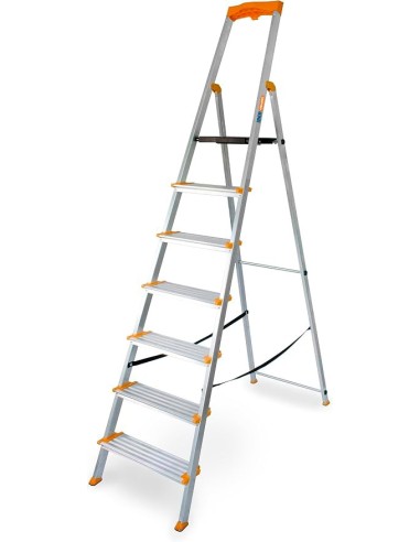 Escalera aluminio 7 peldaños DRABEST