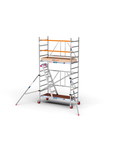 Torre de andaime com escada