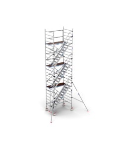 Torre andaime da escada 135 x 190 x 8,2 m de altura de trabalho