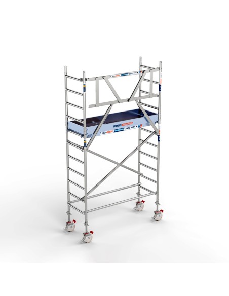 Torre de Andaime PRO NEW 75x190 em Alumínio - 4,20 m Altura de Trabalho