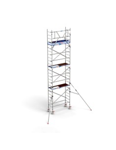 Torre de Andaime PRO NEW 75x190 em Alumínio - 8,20 m Altura de Trabalho