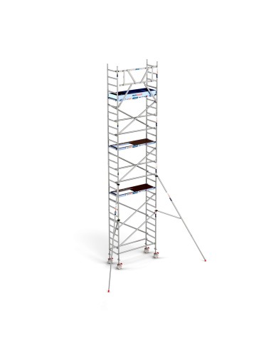 Torre de Andaime PRO NEW 75x190 em Alumínio - 9,20 m Altura de Trabalho