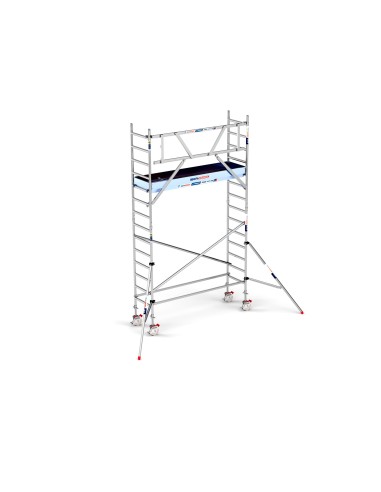 Torre Andamio PRO NEW 75x250 de Aluminio - 5,20 m Altura de Trabajo