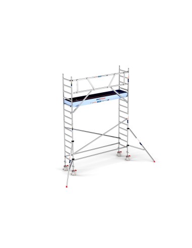 Torre de Andaime PRO NEW 75x305 em Alumínio - 5,20 m Altura de Trabalho